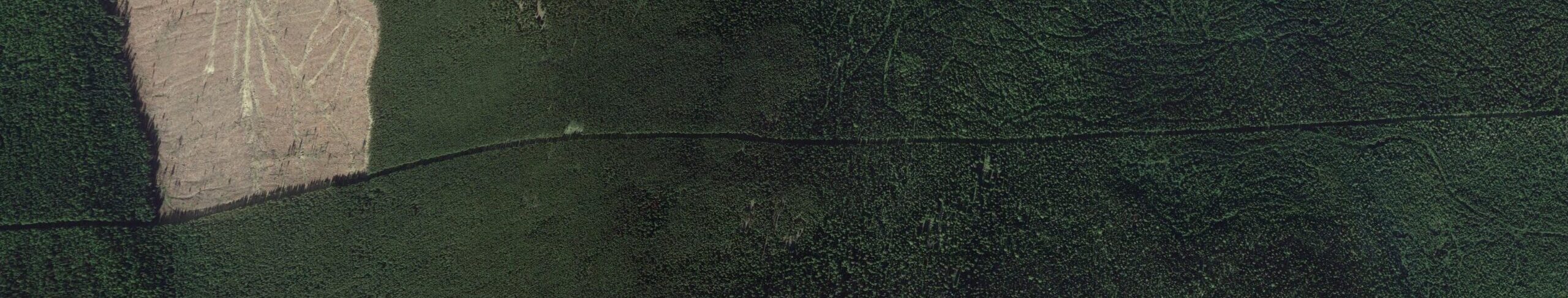 Frontière Canada-USA (Google Earth)