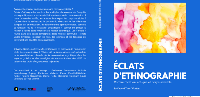 Parution — Éclats d’ethnographie. Communication, éthique et corps sensible