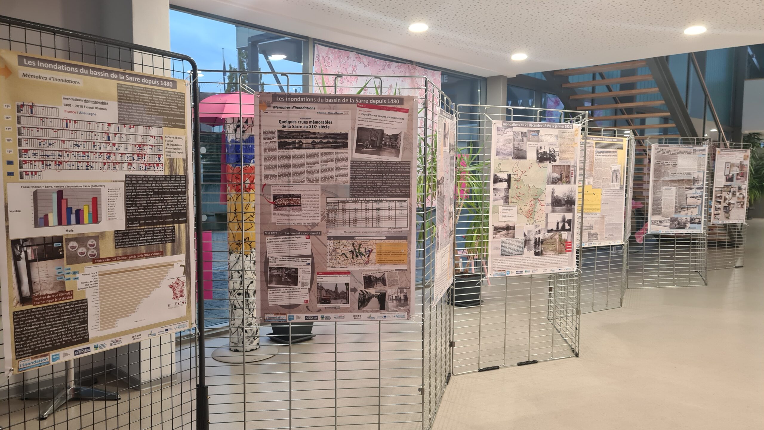 Fresque sur les inondations historiques du bassin de la Sarre, Salon inondation 18 - 19 octobre 2025